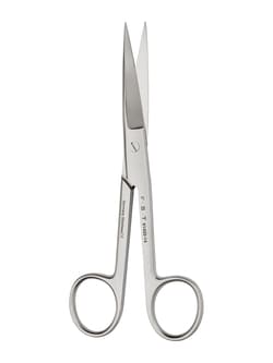 Fine Science Tools&nbsp;Student Surgical Scissors, Stainless Steel, Straight, 14.5 cm