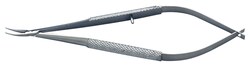 World Precision Instrument Needle Holder, 12.5cm, Round Handles, Curved,