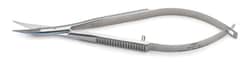 World Precision Instrument Spring Scissors, 10.5cm, Curved, 8mm Blades,