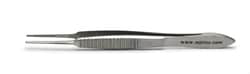 World Precision Instrument&nbsp;Graefe Forceps, 7cm, Serrated, Straight 0.7mm Tip
