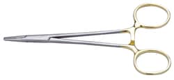 World Precision Instrument Halsey Needle Holder, 14cm, Straight, Serrated,