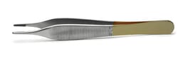 World Precision Instrument&nbsp;Adson Forceps, 12cm, Straight, Serrated, TC Jaws