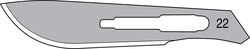 World Precision Instrument Standard Scalpel Blade #22, Quantity: Pack of