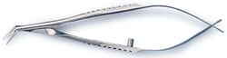 World Precision Instrument Vannas Spring Scissors, 8cm, Angled, German,