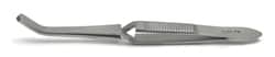 World Precision Instrument&nbsp;Self-Closing Filter Forceps, 11cm, Bent Flat Jaw