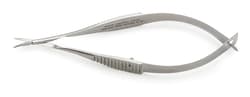 World Precision Instrument&nbsp;McPherson-Vannas Spring Scissors, 8cm, Curved, 5mm Blades, German