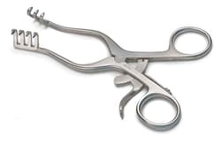 World Precision Instrument&nbsp;Weitlaner Retractor, Self-Retaining, 14cm, 3x4 Sharp Prongs, German