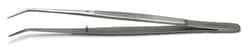 World Precision Instrument Micro Tweezers, 15cm, Angled, Serrated, German,
