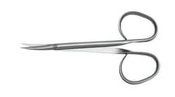 World Precision Instrument Ribbon Handle Iris Scissors, 11cm, Curved, Large
