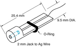 World Precision Instrument Microelectrode Holder, straight, Female Connector