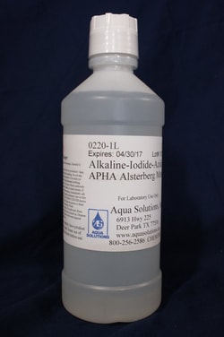 Aqua Solutions Alkaline-Iodide-Azide APHA Alsterberg Method (1L), Quantity: