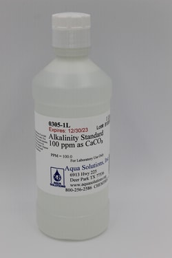 Aqua Solutions Alkalinity Standard 100 ppm as CaCO₃ (1L), Quantity: Each