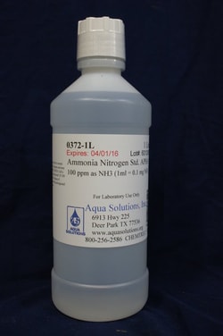 Aqua Solutions AMMONIA STD 100PPM/NH3 1L, Quantity: Each of 1