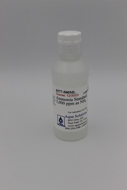 Aqua Solutions Ammonia Standard 5,000 ppm as NH₃ (500ML), Quantity: Each