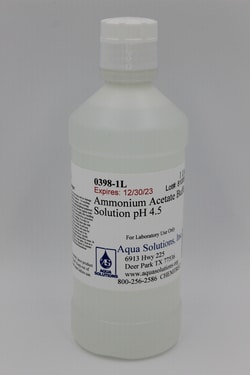 Aqua Solutions Ammonium Acetate Buffer Solution pH 4.6 (1L), Quantity:
