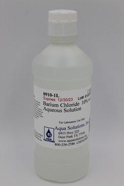 Aqua Solutions Barium Chloride 10% w/v Aqueous Solution (1L), Quantity: