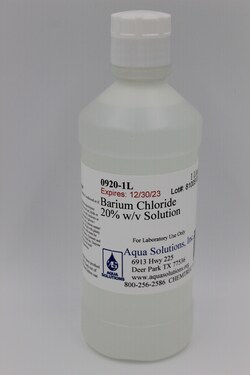 Aqua Solutions Barium Chloride 20% w/v Solution (1L), Quantity: Each of