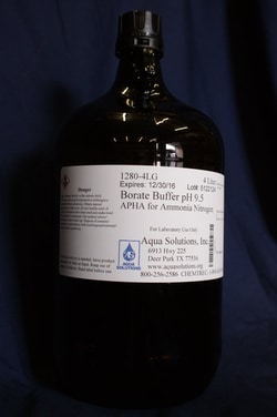 Aqua Solutions Borate Buffer pH 9.5 APHA for Ammonia Nitrogen (4L), Quantity: