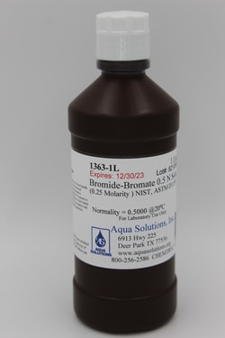 Aqua Solutions Bromide-Bromate 0.5 N Soln. (0.25 Molarity ) NIST, ASTM