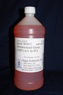 Aqua Solutions BROMOCRESOL GREEN .04% IN IPA, Quantity: Each of 1
