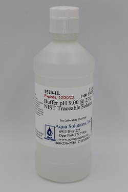 Aqua Solutions Buffer pH 9.00 @ 25°C NIST Traceable Solution (1L)
