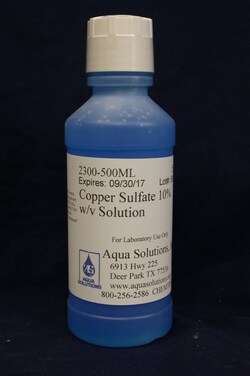 Aqua Solutions&nbsp;COPPER SULFATE 10% W/V S 500ML