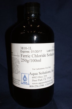 Aqua Solutions FERRIC CHLORIDE SOLUTION 250, Quantity: Each of 1