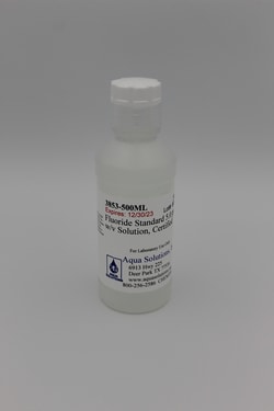 Aqua Solutions&nbsp;Fluoride Standard 5.0 ppm w/v Solution, Certified (500ML)