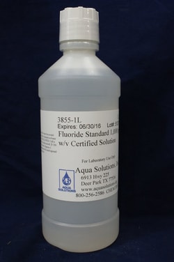 Aqua Solutions FLUORIDE STANDARD,1000 PPM,1L, Quantity: Each of 1