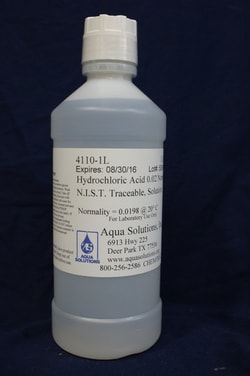 Aqua Solutions HCL 0.02 NORMAL 1L, Quantity: Each of 1