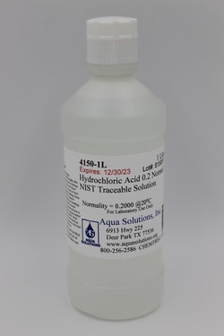 Aqua Solutions&nbsp;HYDROCHLORIC ACID 0.2N 1L