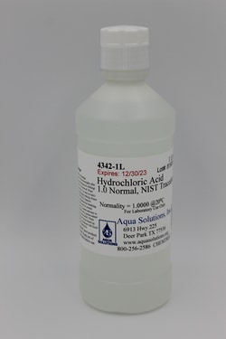 Aqua Solutions&nbsp;HCL 1N METHYL RED/THAM EP 1L