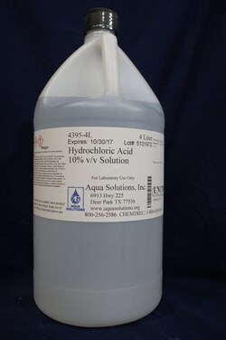Aqua Solutions&nbsp;HYDROCHLORIC ACID 10% V/ 4L