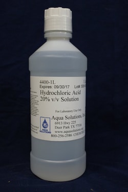 Aqua Solutions&nbsp;HYDROCHLORIC ACID, 20% V 1L
