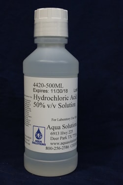 Aqua Solutions HYDROCHLORIC ACID 1:1 50 500ML, Quantity: Each of 1