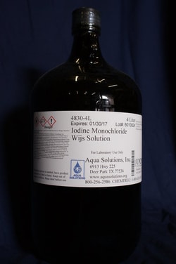 Aqua Solutions Iodine Monochloride Wijs Solution (4L)