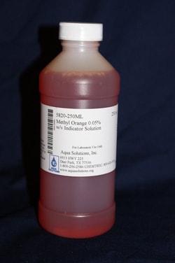 Aqua Solutions METHYL ORANGE 250 ML, Quantity: Each of 1