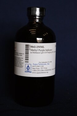 Aqua Solutions Methyl Purple Indicator in Methanol (pH 4.8 Purple pH 5.4