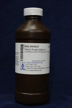 Aqua Solutions Methyl Purple Indicator in Methanol (pH 4.8 Purple pH 5.4