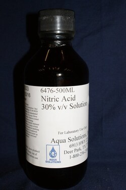 Aqua Solutions NITRIC ACID 30%, V/V 500ML, Quantity: Each of 1