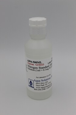 Aqua Solutions Nitrogen Standard 100 ppm | 7727-37-9 | MFCD00011416 | 500