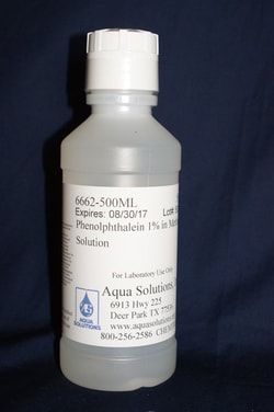 Aqua Solutions&nbsp;PHENLPHTHALN 1%W/V METH 500ML