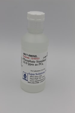 Aqua Solutions Phosphate Standard 10.0 ppm as PO₄ (500ML), Quantity: Each