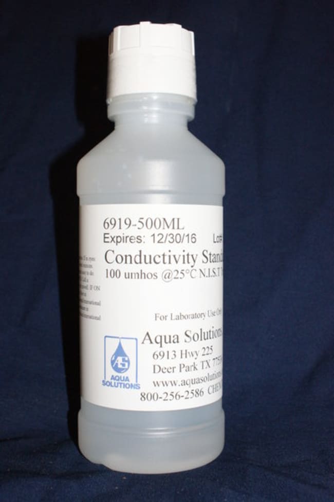 Aqua Solutions CONDUCTIVITY STANDARD 100UMHOS, Quantity Each of 1