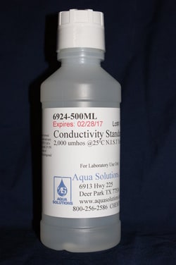 Aqua Solutions CONDUCTIVITY STD 2000 UMHOS, Quantity: Each of 1