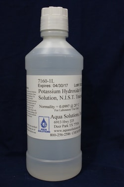 Aqua Solutions POTASSIUM HYDROXIDE 0.1 NORMAL