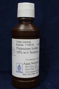 Aqua Solutions POTASSIUM IODIDE 10% 500ML, Quantity: Each of 1