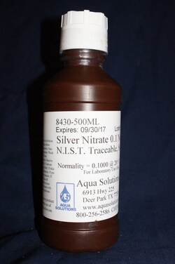Aqua Solutions SILVER NITRATE SOL 0.100N, Quantity: Each of 1