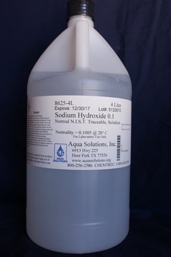 Aqua Solutions&nbsp;SODIUM HYDROX SOL 0.1N CR 4L