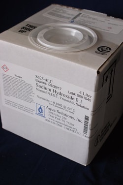Aqua Solutions&nbsp;Sodium Hydroxide 0.1 Normal NIST Traceable Solution (4L)